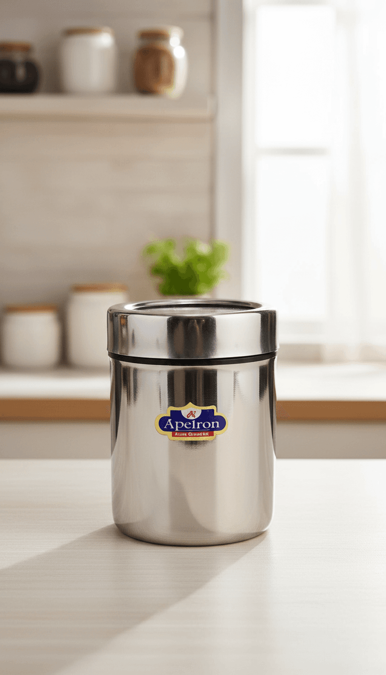 Apeiron Stainless Steel masala dabba / spice container / utility container 1 Big Container (350ML)