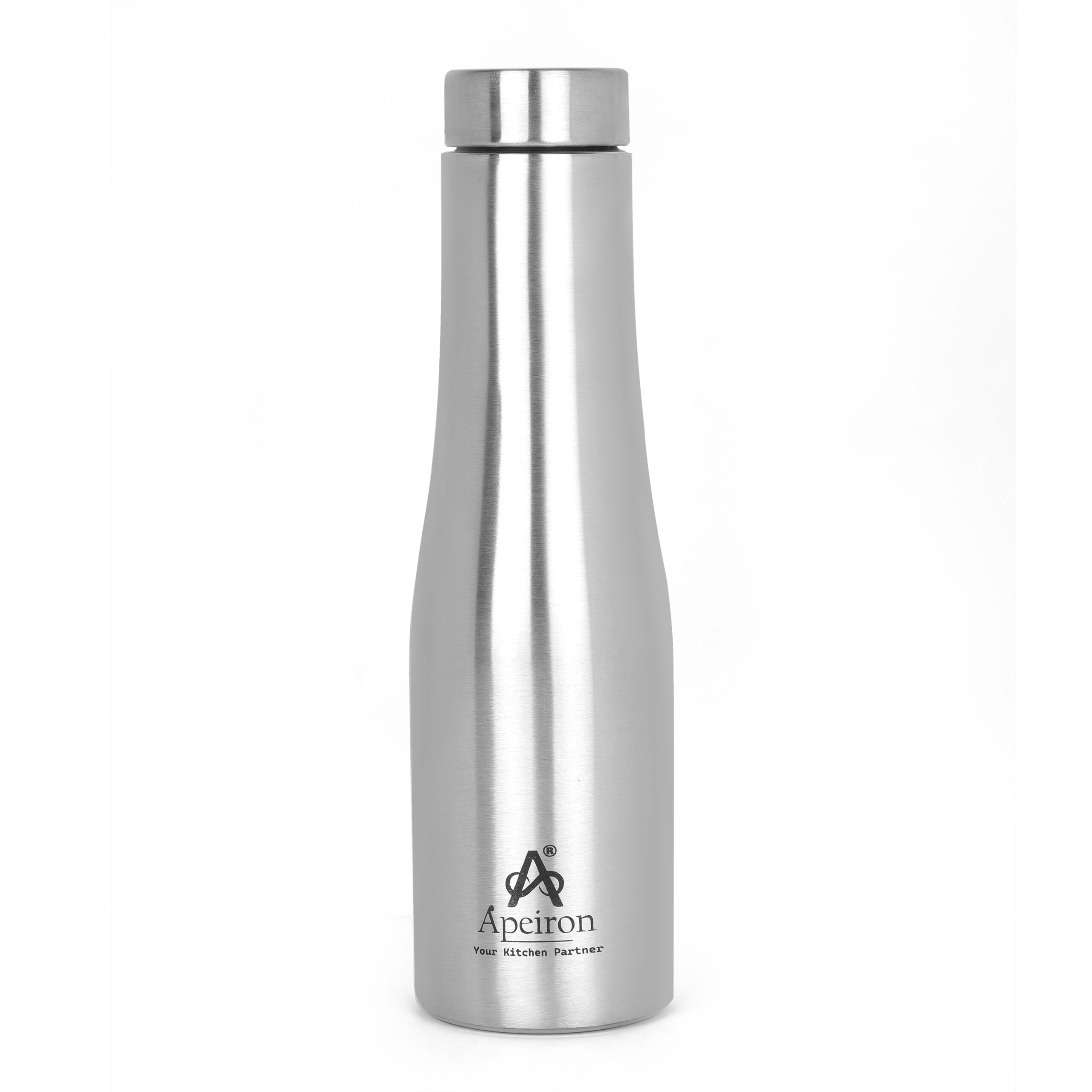 Apeiron Stainless Steel Silver Single Wall Leak Proof Pyramid Style Fridge Water Bottle 1000ml Pack Of 1